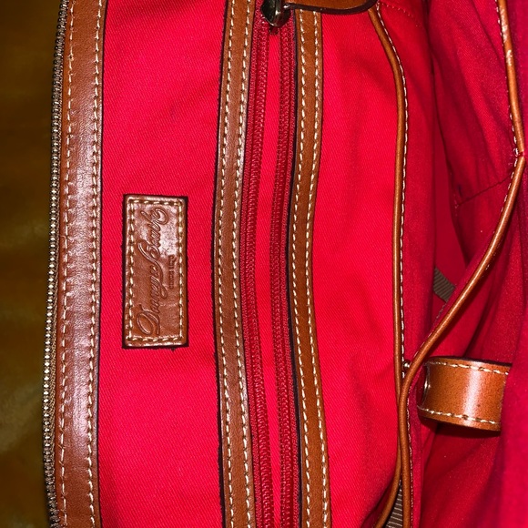 Dooney & Bourke Leather Purse (Definitive Satchel)-PURPLE - Picture 4 of 6